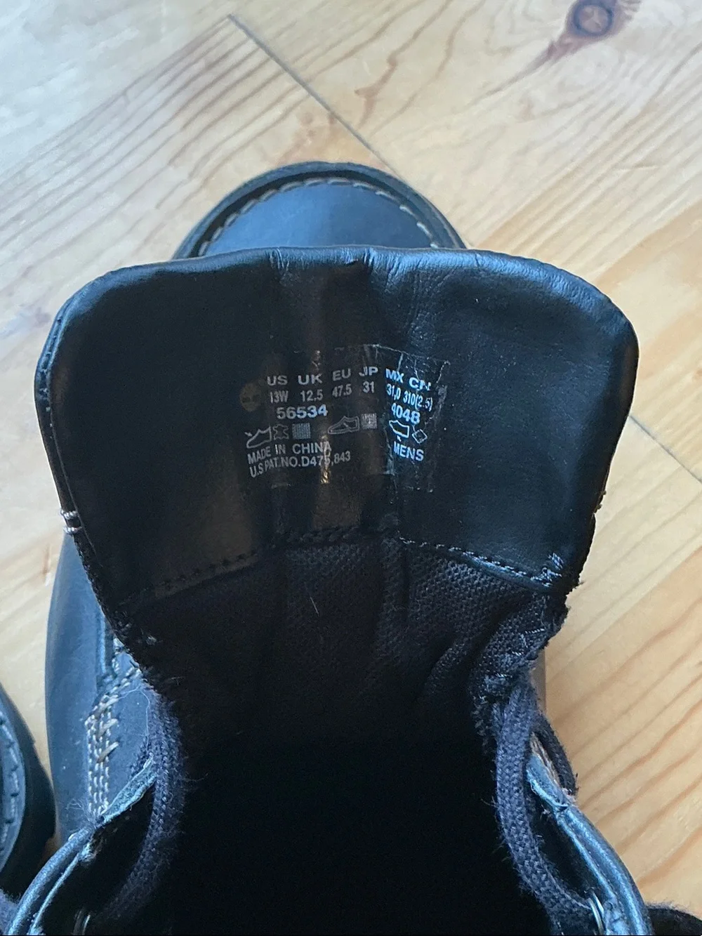 Timberland Men's Black Leather Chukka Boots Size 13W